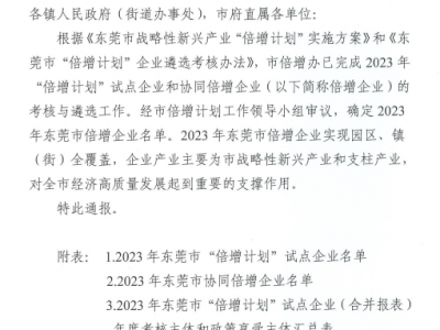 屢獲殊榮！國亨公司再次入選“倍增計(jì)劃”企業(yè)